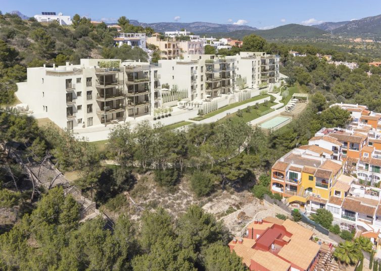 A-3109_15 PROJEKT! Luxus Apartment mit großer Terrasse und Teil-Meerblick in Santa Ponsa