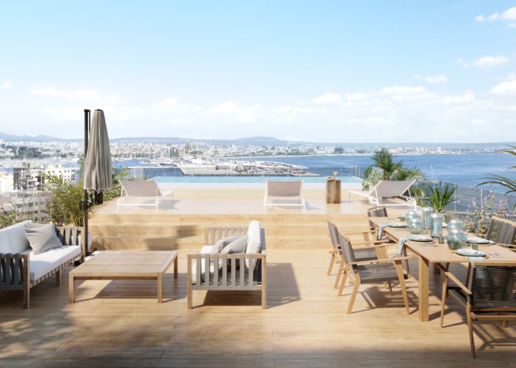 P-4826_4 PROJEKT! Spektakuläres Duplex Penthouse in Palma mit unbezahlbarem Hafen- und Meerblick & privatem Pool