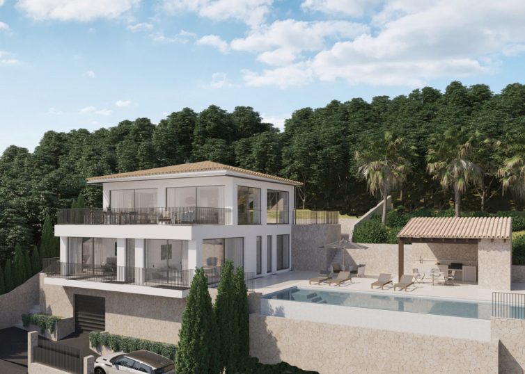 V-4444 PROJEKT! Exklusive Villa mit Pool und Panoramablick auf das Meer im Dorf Galilea im Tramuntana Gebirge_5