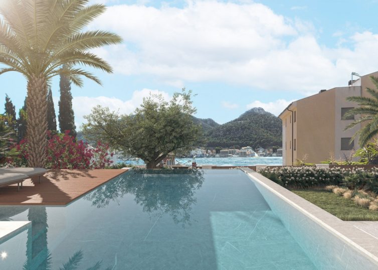 G-4734 Baugrundstück mit Baulizenz und Projekt für eine High End Villa mit Meerblick in Port Andratx