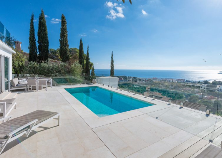 V-4509 Moderne Villa mit fantastischem Panoramablick auf das Meer in Costa den Blanes